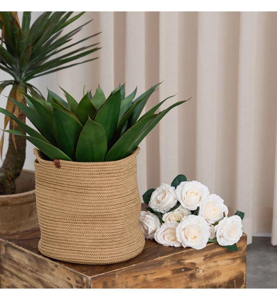 Panier, marron, 100 % JUTE