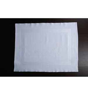 Serviette, Weiss, 100% Baumwolle