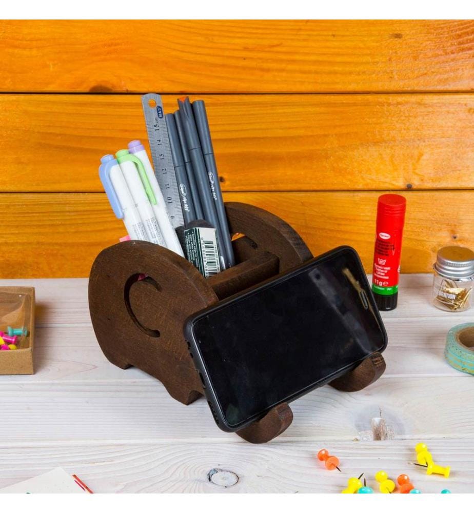 Desk Organizer, Natural, 100% Wooden