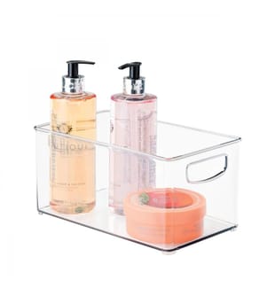 Organisateur de salle de bain, transparent, 100% Plastic