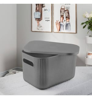Organizer da scrivania, Antracite, Corpo in Plastic