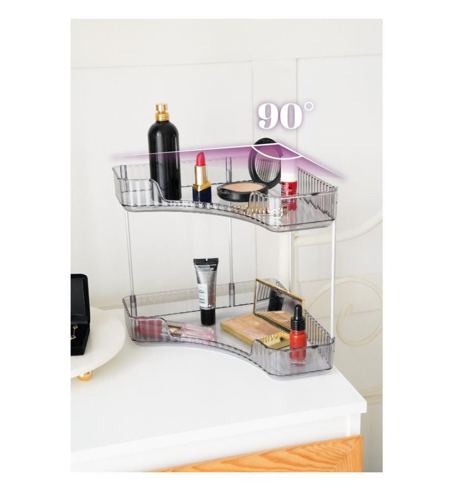 Make-up-Organizer, Anthrazit, 100 % ACRYL