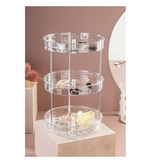 Organisateur de maquillage, transparent, 100% PLASTIQUE