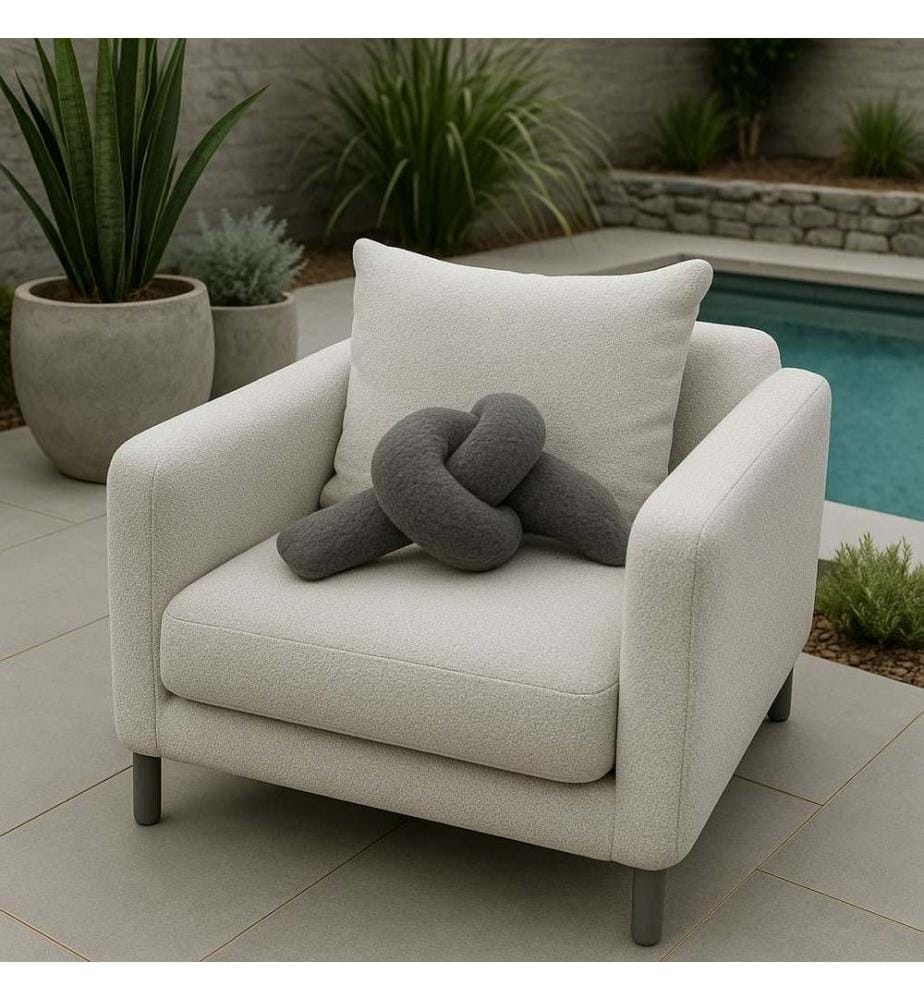 Coussin, Gris, 100% POLYESTER