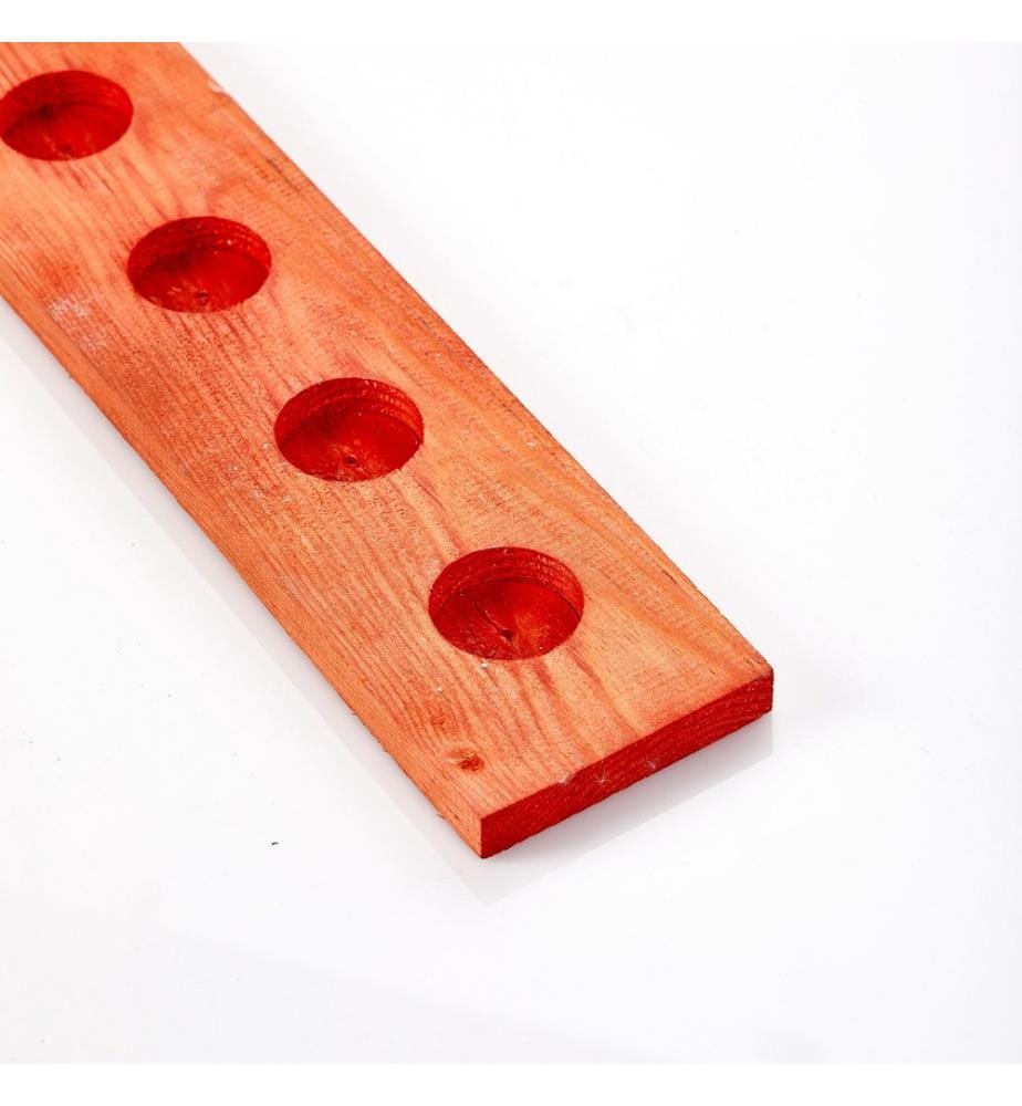 Tea Light Holder, Red, Wooden Tealight, Wooden Body