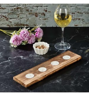 Porte-bougie à thé, naturel, bougie à thé en bois, corps en bois