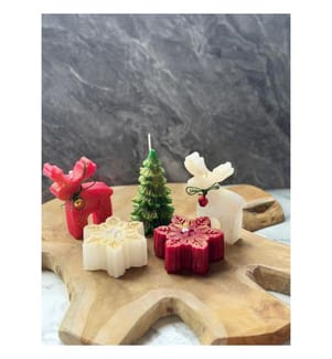 Set de bougies, 5 pièces, Multicolore, 100% SOYA