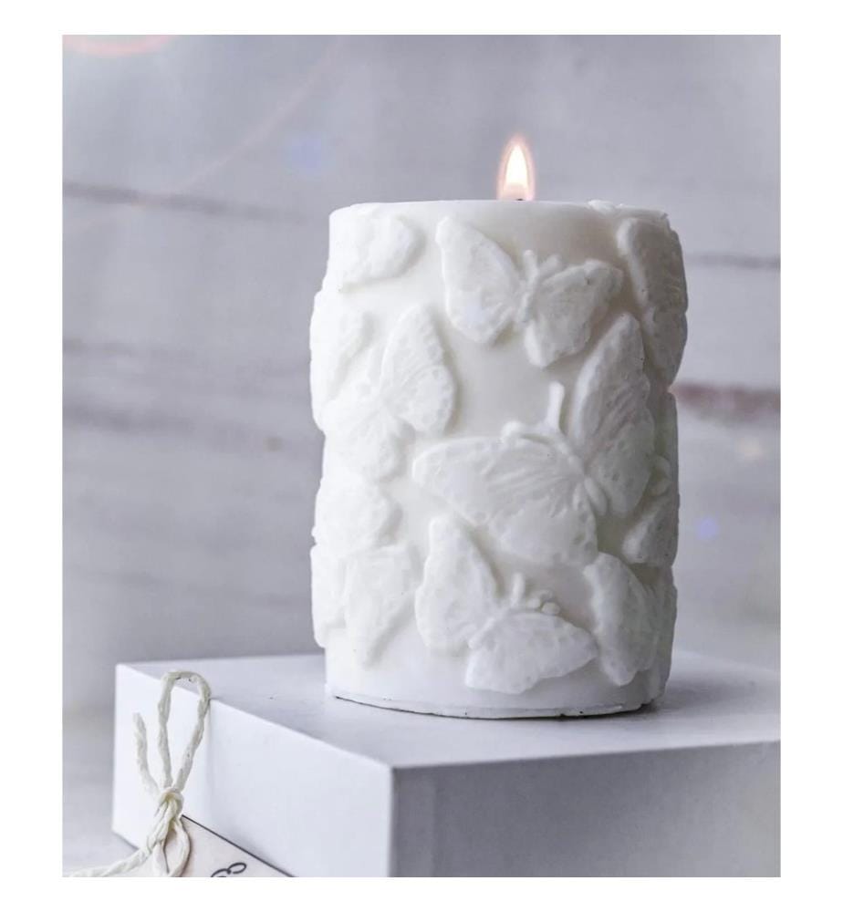 Bougie, blanche, 100% SOYA WAX