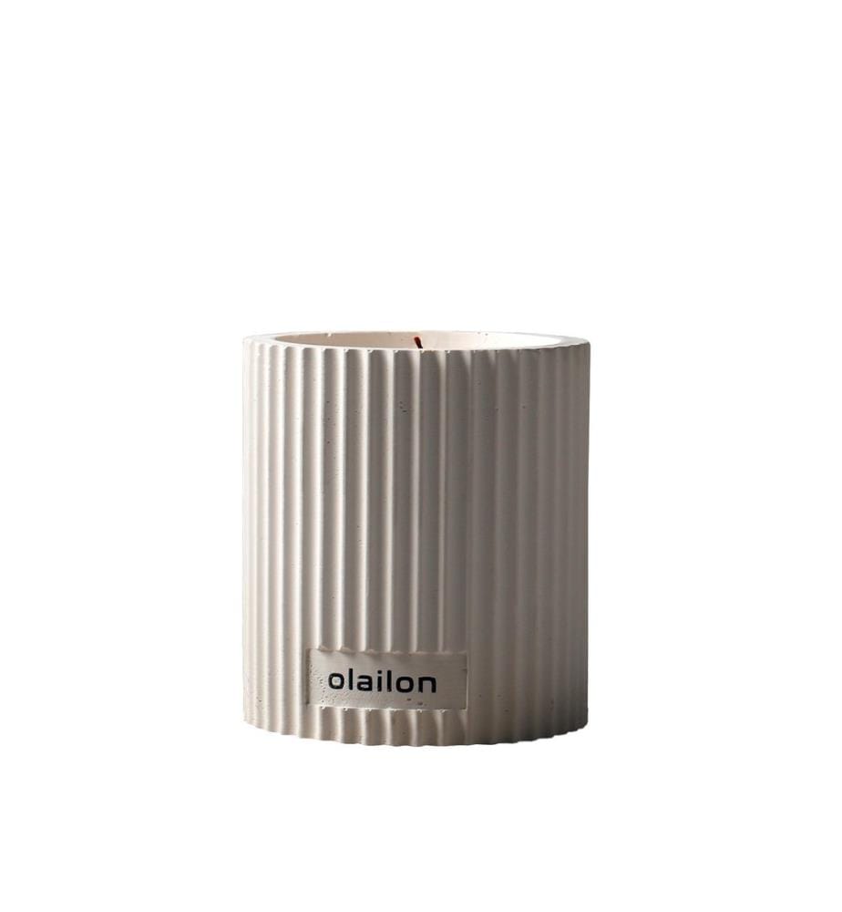 Bougie, Blanche, 100% CONCRETE