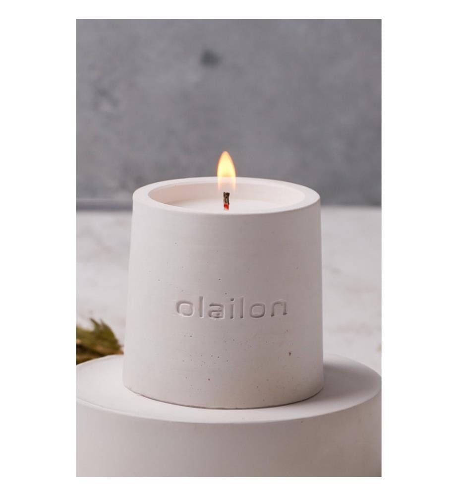 Bougie, Blanche, 100% CONCRETE