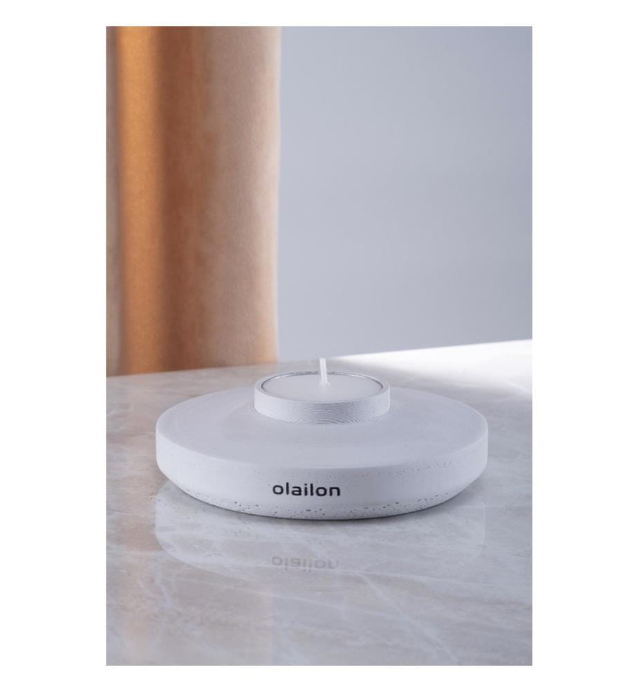 Kerze, Grau, 100% Beton