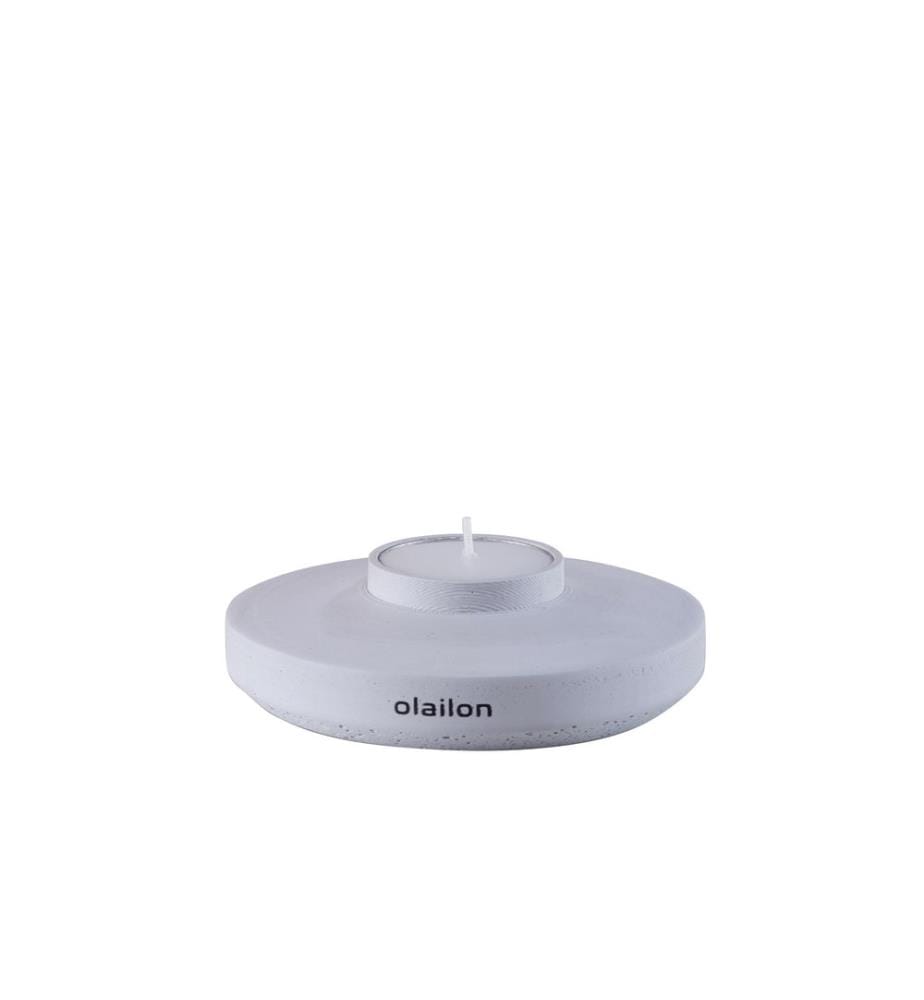 Kerze, Grau, 100% Beton