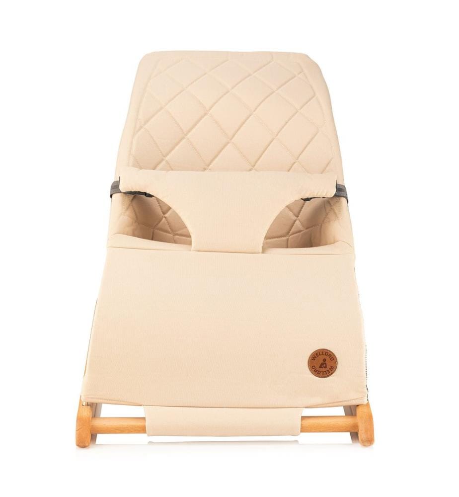 Hüpfsitz, Beige, Buche, Gabardine-Stoff