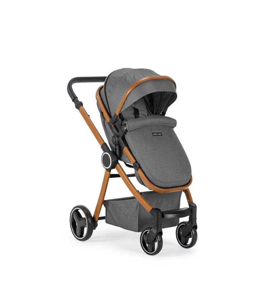 Poussette, gris, aluminium, tissu coton