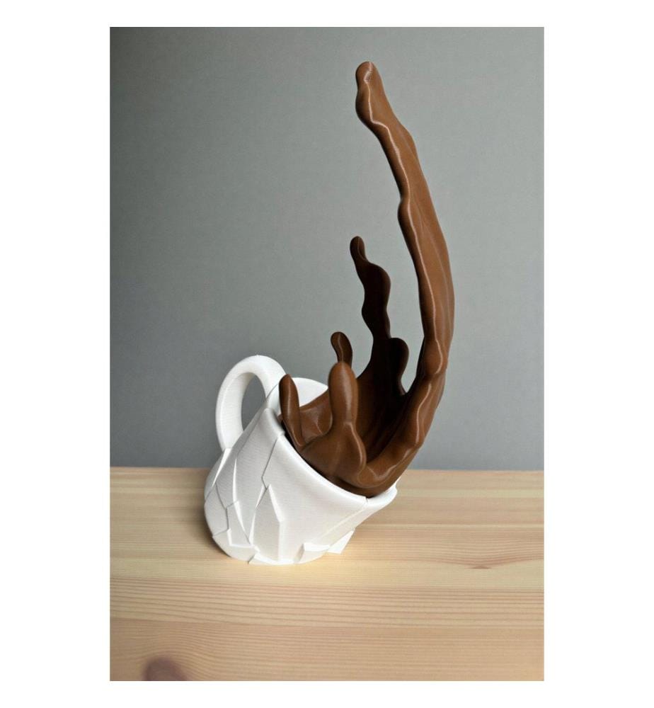Bibelot, marron, blanc, 100% BIOPLASTIQUE