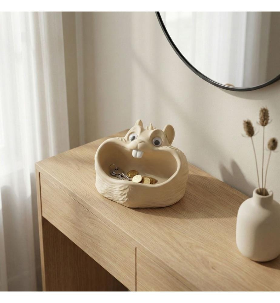 Ciondolo, beige, 100% bioplastica
