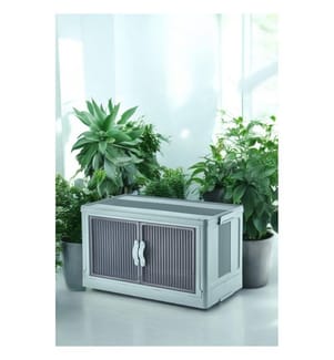Aufbewahrungsbox, 100 % Kunststoff, Babyblau