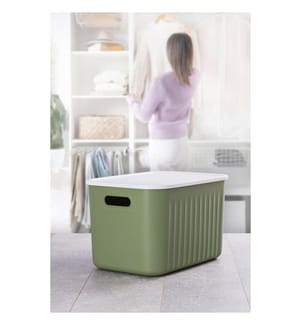 Dekorative Box, 100 % Kunststoff, Grün