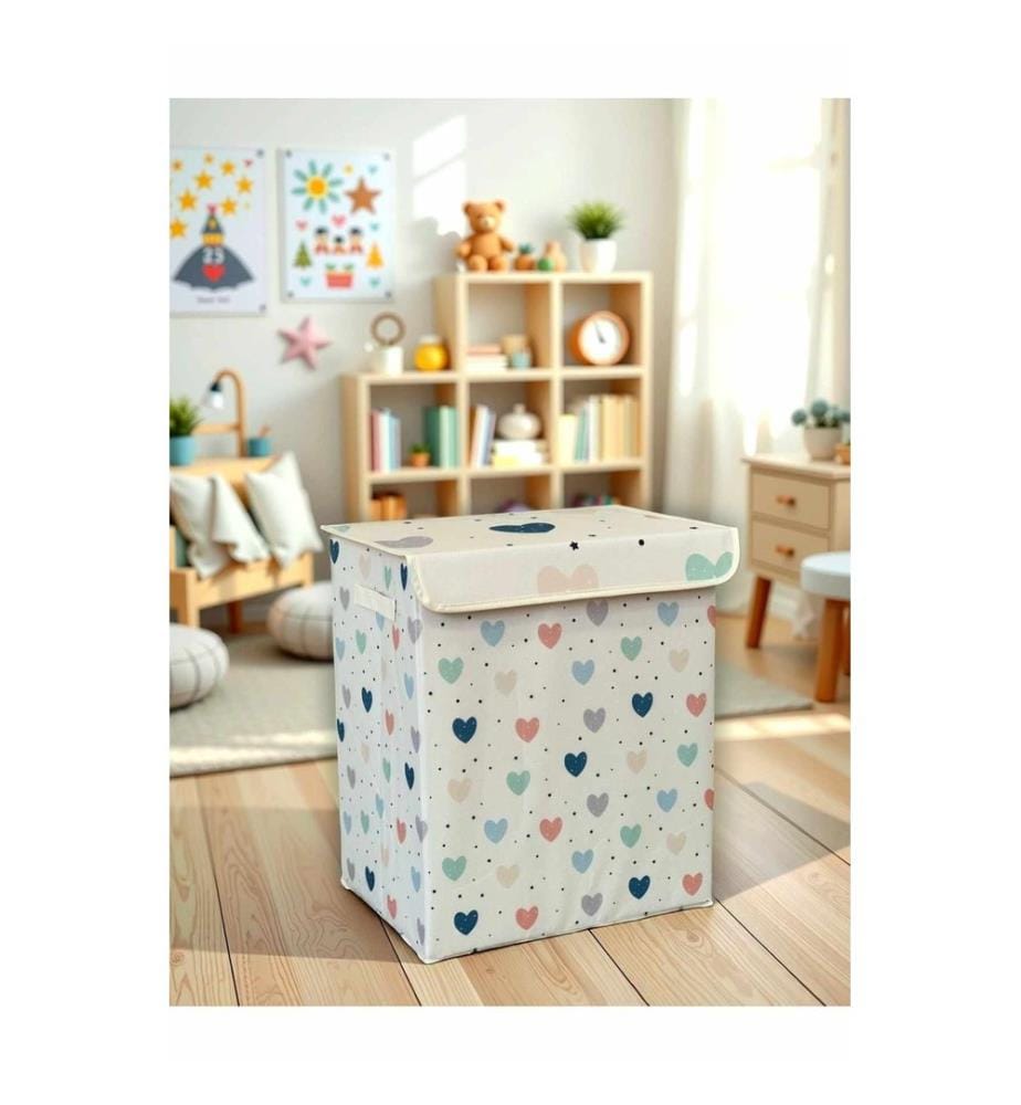 Aufbewahrungsbox aus Filz, 100 % Polyester, Weiss