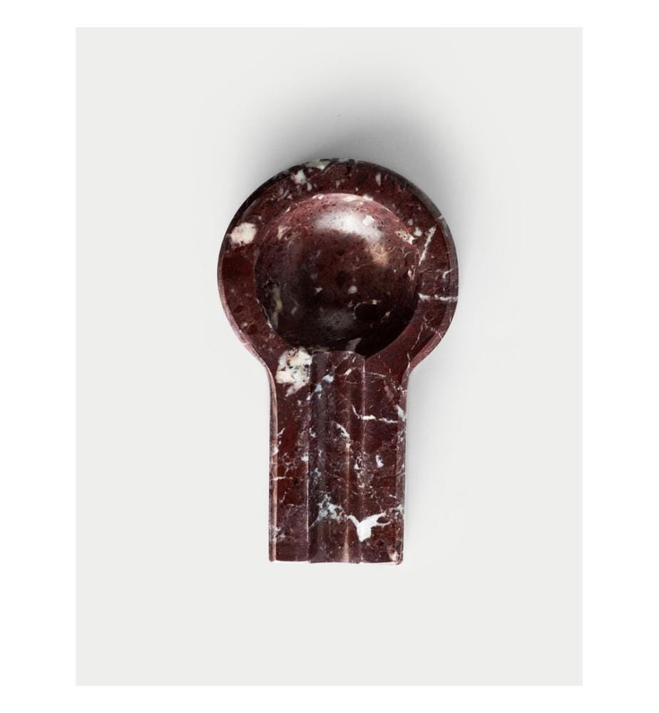 Aschenbecher, 100 % ROSSO LEVANTO MARMOR, Burgunderrot