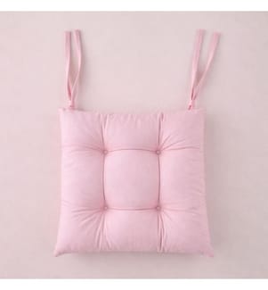Stuhlkissen, 100 % Baumwolle, Rosa
