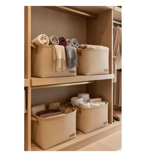 Filzkorb-Set, 4-teilig, 100 % Polyester, Beige