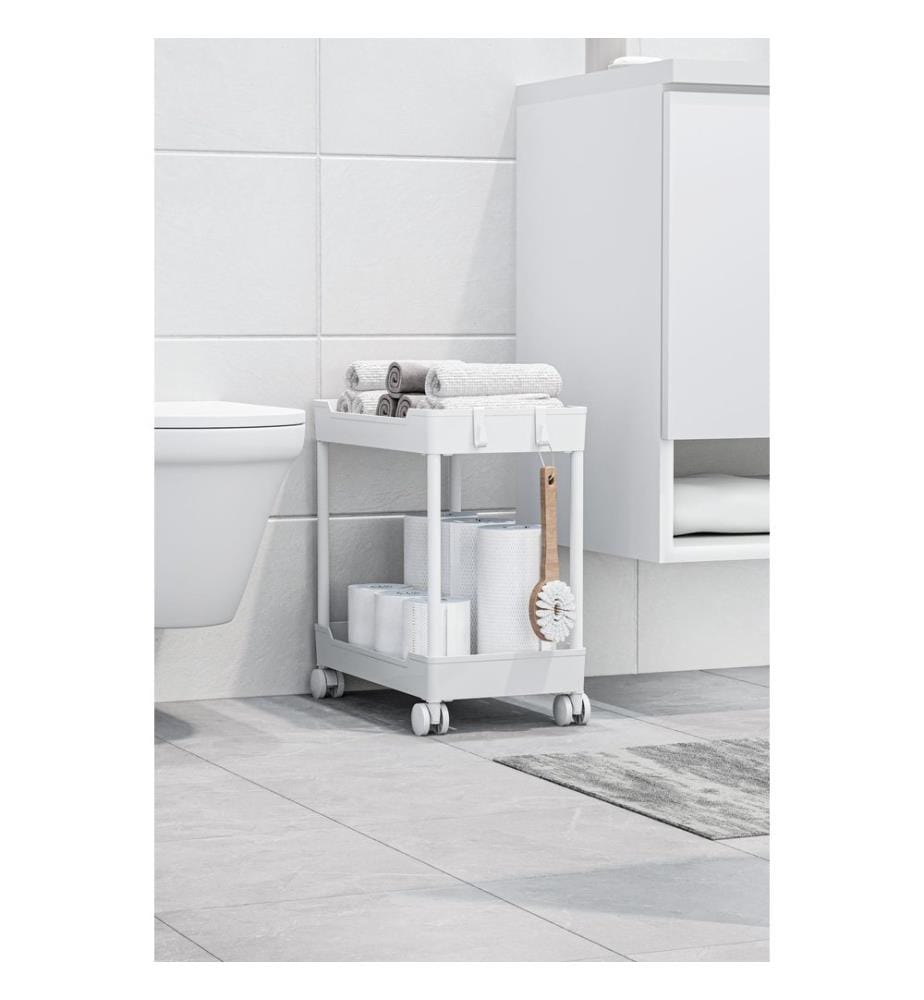 Organizer aus Kunststoff, 100 % Kunststoff, Weiss