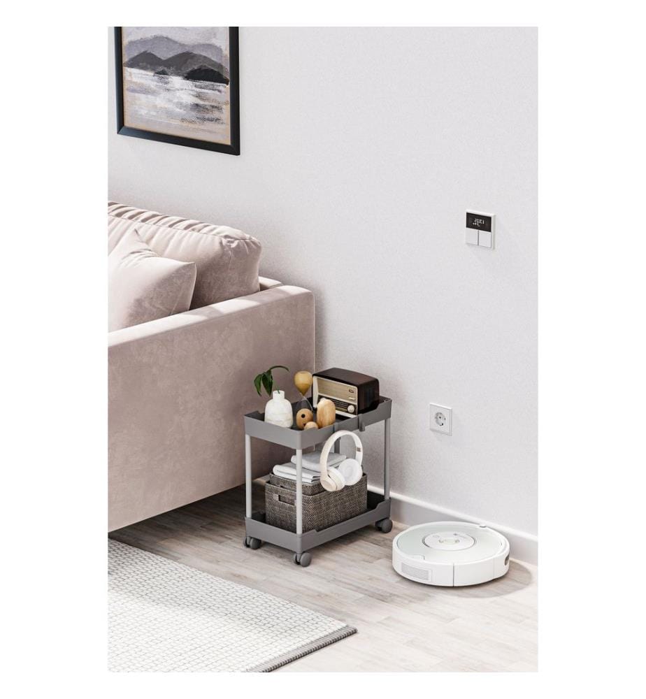 Organizer aus Kunststoff, 100 % Kunststoff, Grau