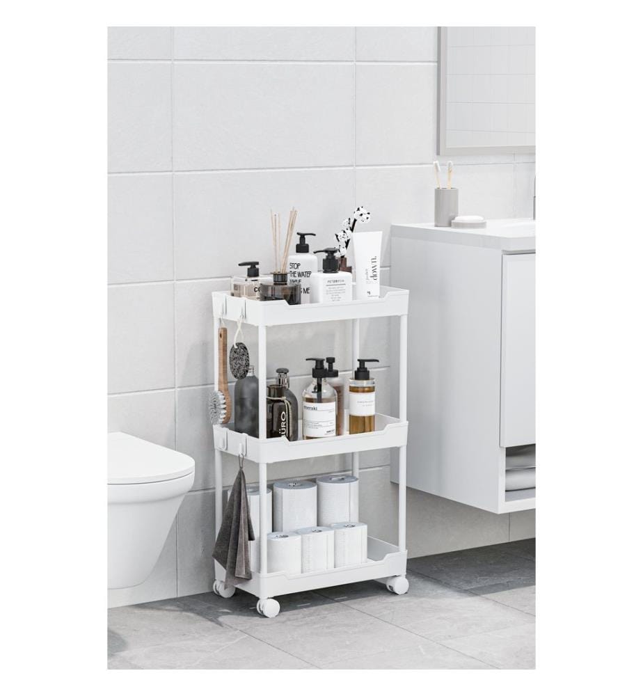 Organizer aus Kunststoff, 100 % Kunststoff, Weiss
