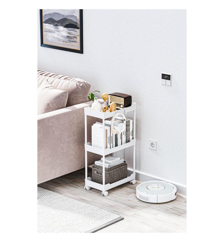 Organizer aus Kunststoff, 100 % Kunststoff, Weiss