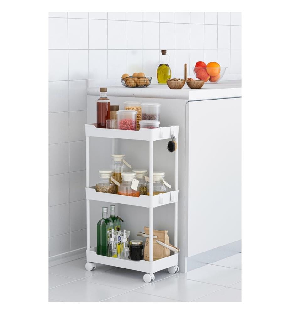 Organizer aus Kunststoff, 100 % Kunststoff, Weiss