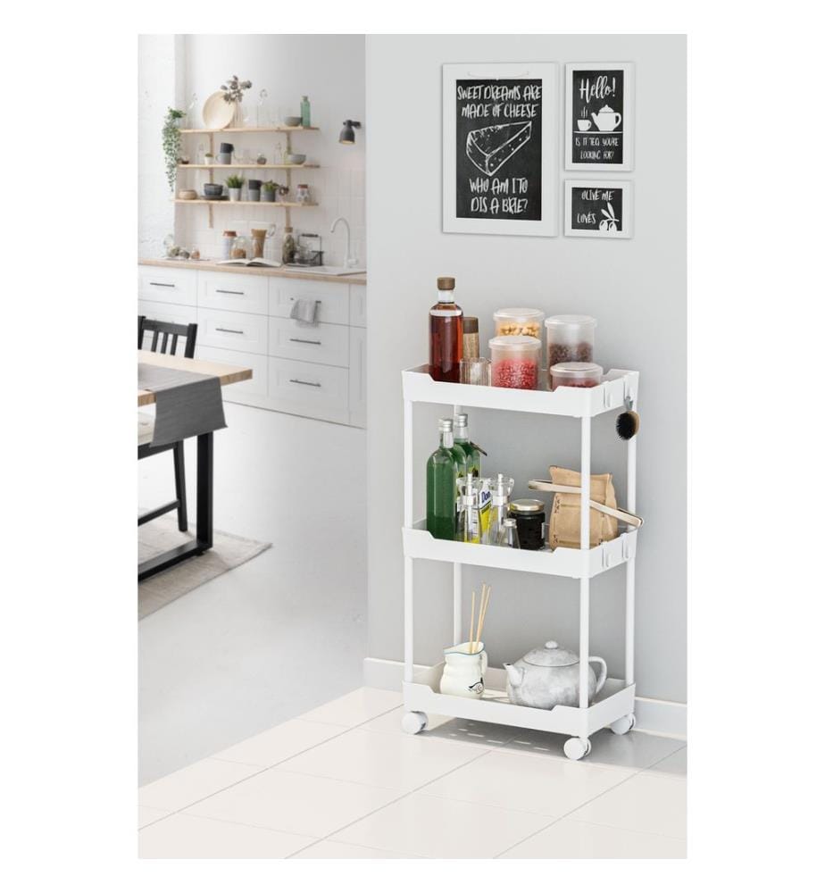 Organizer aus Kunststoff, 100 % Kunststoff, Weiss