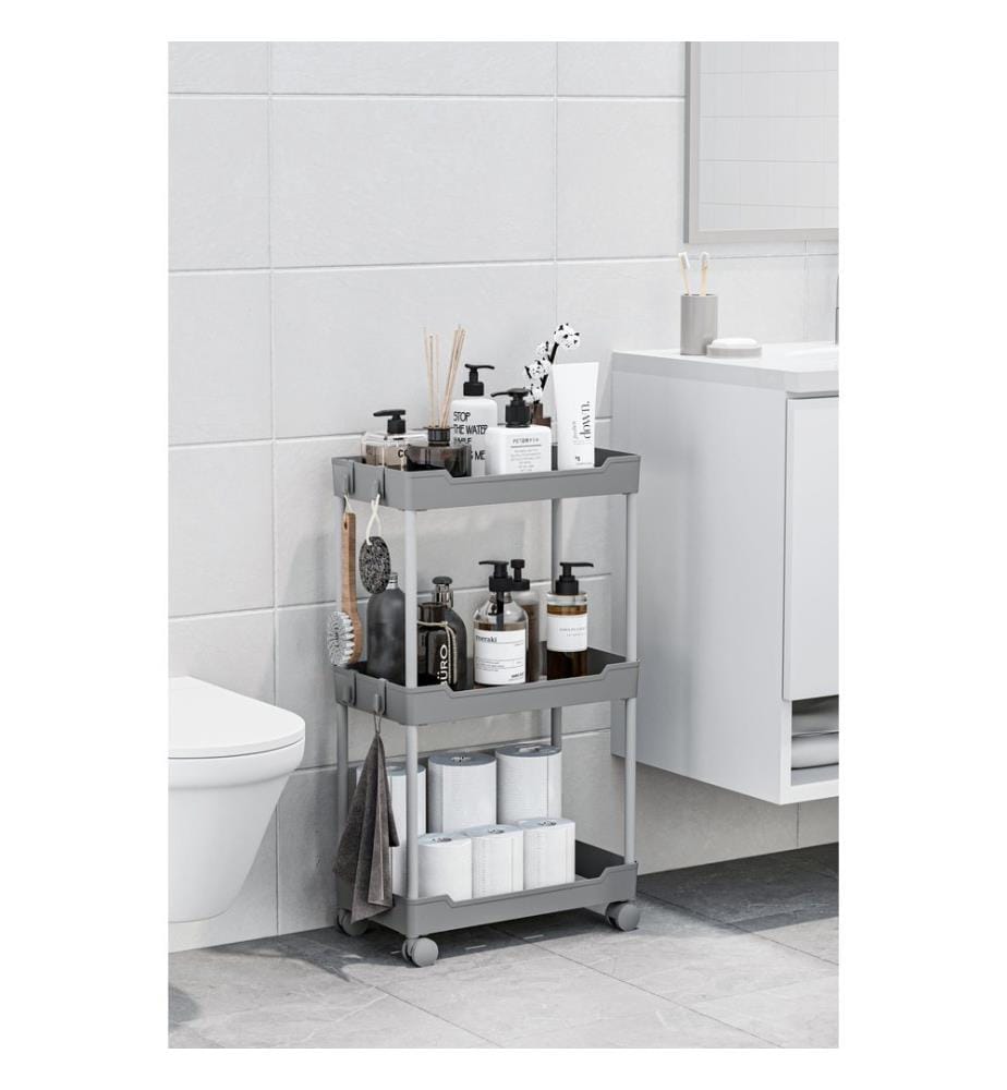 Organizer aus Kunststoff, 100 % Kunststoff, Grau