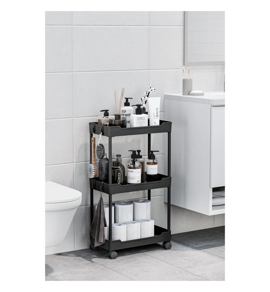Organizer aus Kunststoff, 100 % Kunststoff, Schwarz