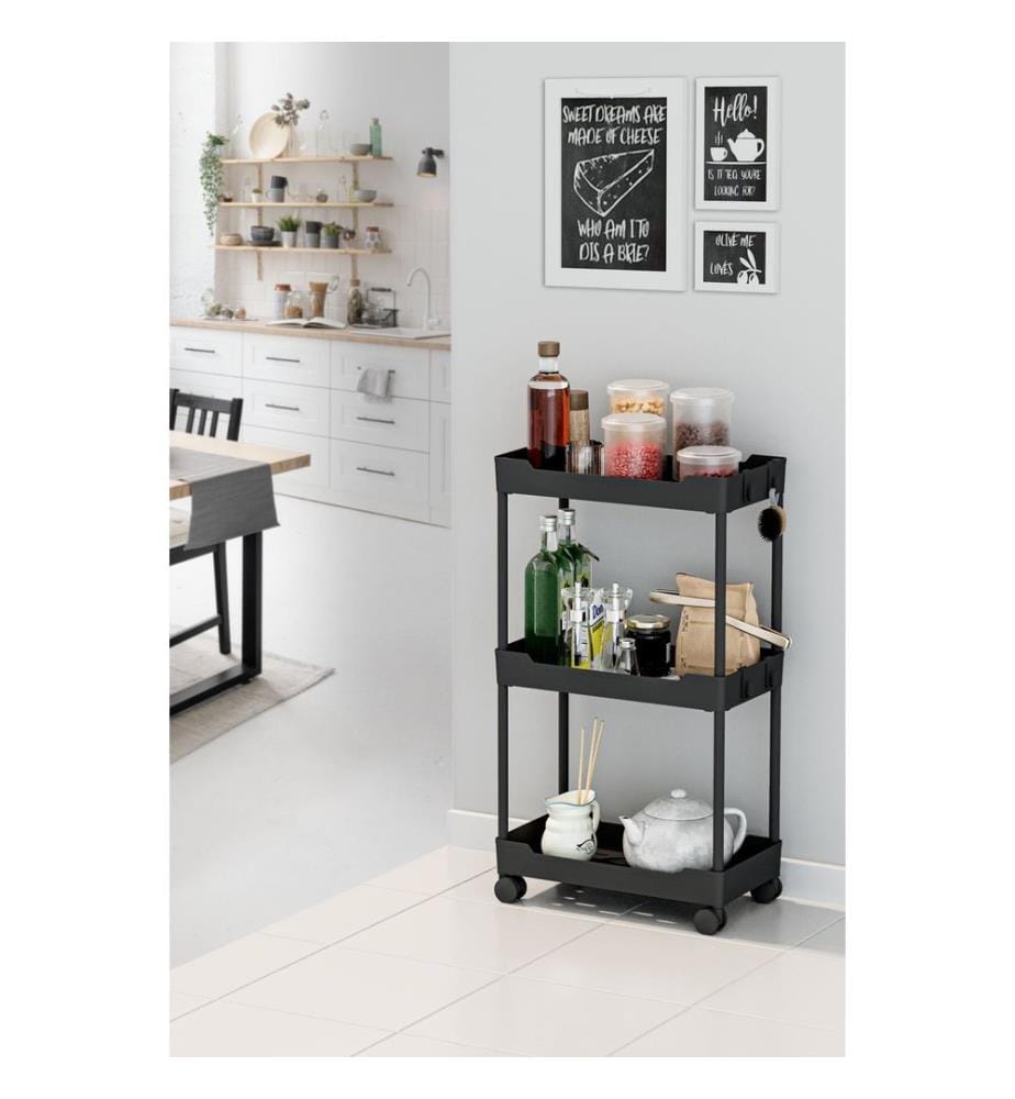 Organizer aus Kunststoff, 100 % Kunststoff, Schwarz