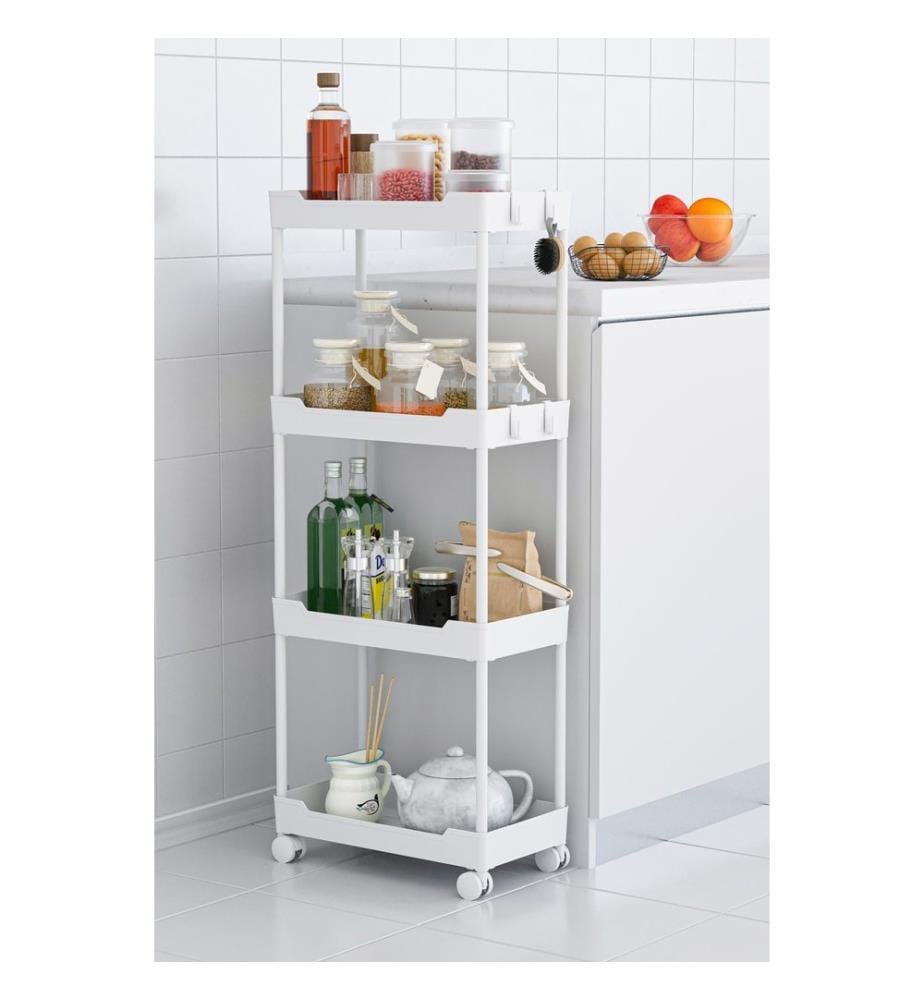 Organizer aus Kunststoff, 100 % Kunststoff, Weiss