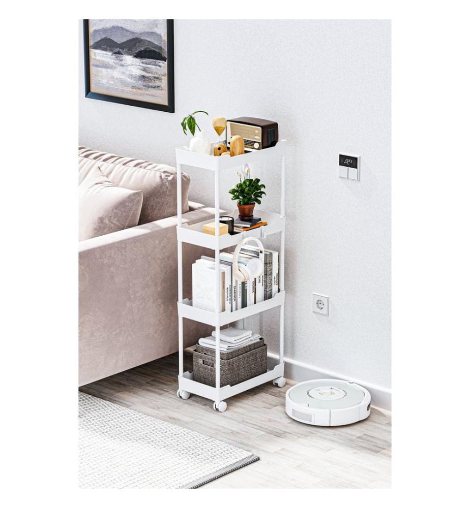 Organizer aus Kunststoff, 100 % Kunststoff, Weiss
