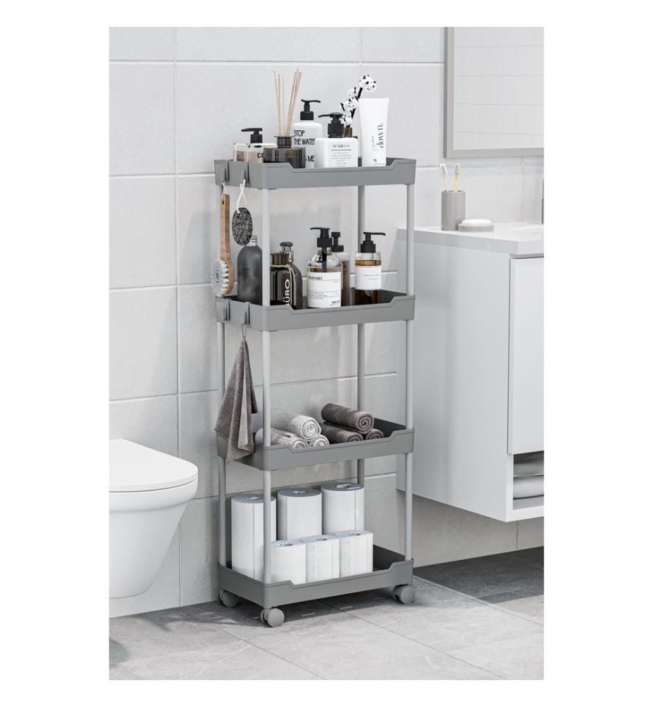 Organizer aus Kunststoff, 100 % Kunststoff, Grau