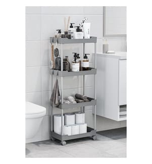 Organizer aus Kunststoff, 100 % Kunststoff, Grau