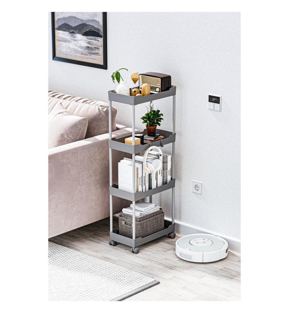 Organizer aus Kunststoff, 100 % Kunststoff, Grau