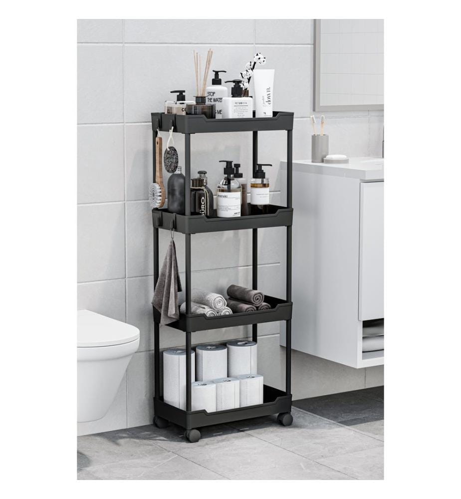 Organizer aus Kunststoff, 100 % Kunststoff, Schwarz