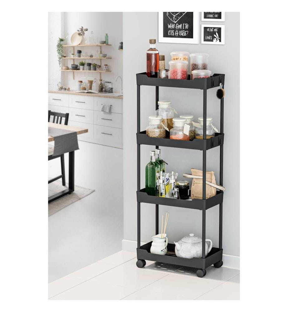 Organizer aus Kunststoff, 100 % Kunststoff, Schwarz