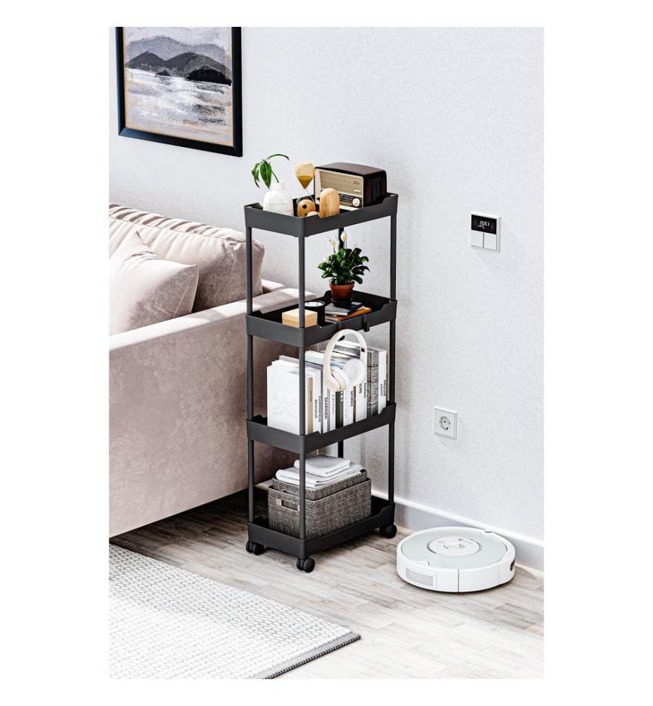 Organizer aus Kunststoff, 100 % Kunststoff, Schwarz