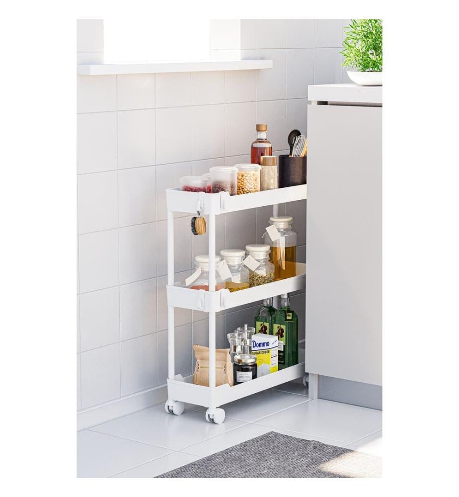 Organizer aus Kunststoff, 100 % Kunststoff, Weiss