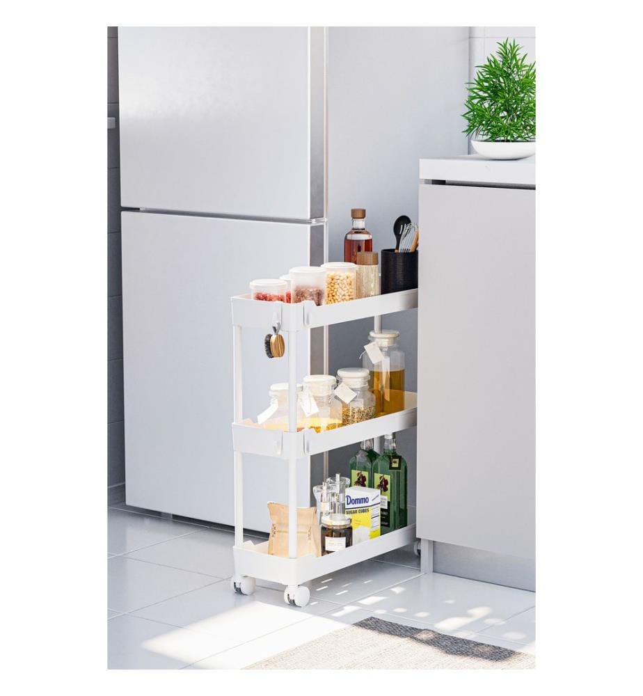 Organizer aus Kunststoff, 100 % Kunststoff, Weiss