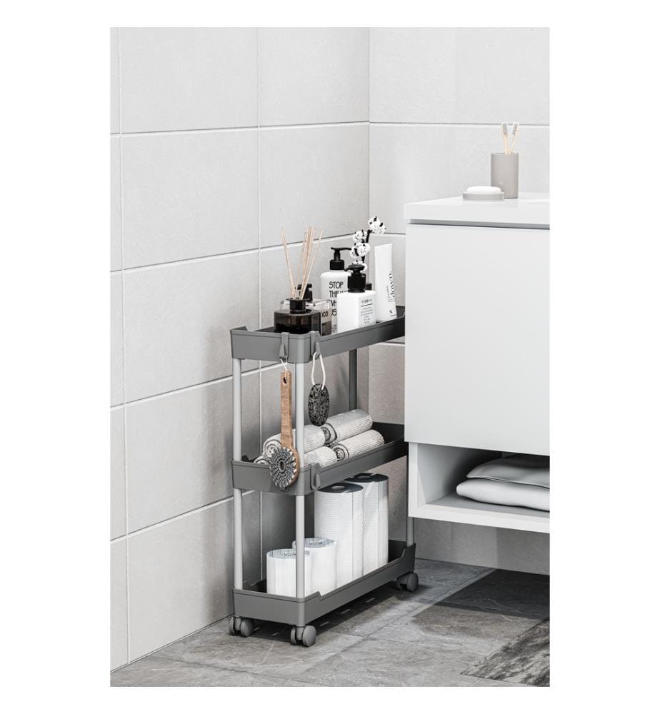 Organizer aus Kunststoff, 100 % Kunststoff, Grau