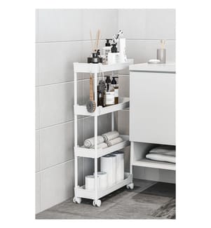 Organizer aus Kunststoff, 100 % Kunststoff, Weiss