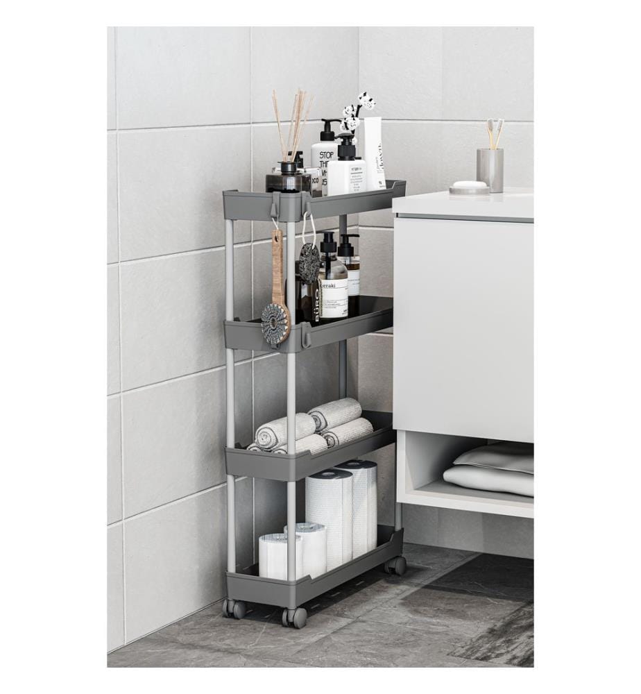 Organizer aus Kunststoff, 100 % Kunststoff, Grau