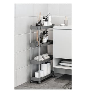 Organizer aus Kunststoff, 100 % Kunststoff, Grau