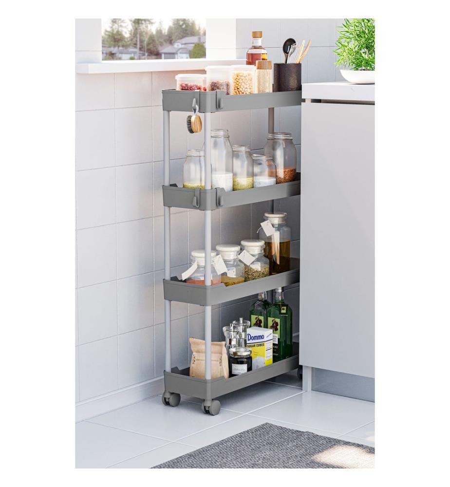 Organizer aus Kunststoff, 100 % Kunststoff, Grau